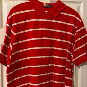 Red and White Ralph Lauren Polo Shirt